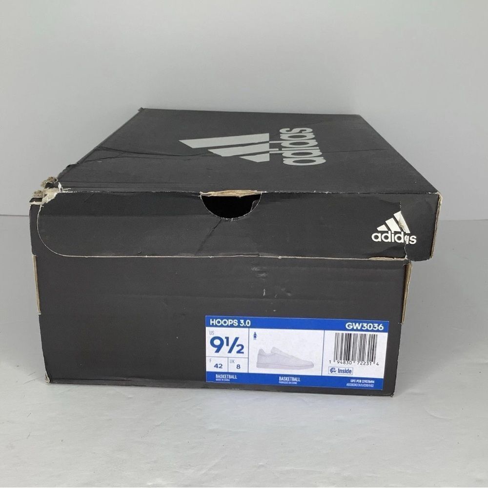 Adidas Hoops 3.0 Low Classic Vintage White Basketball Women Sneaker Shoes Sz 9.5 - Picture 9 of 9